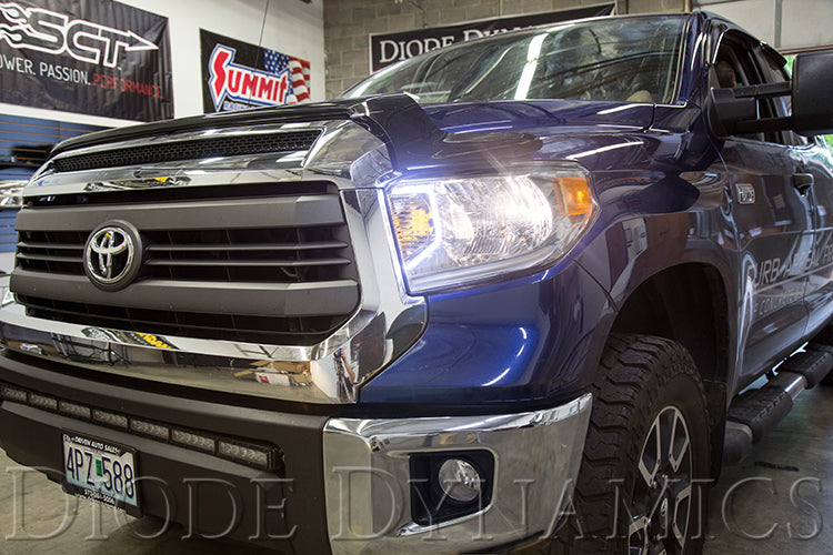 Diode Dynamics Switchback C-Light LED Halos for 2014-2021 Toyota Tundra – lit
