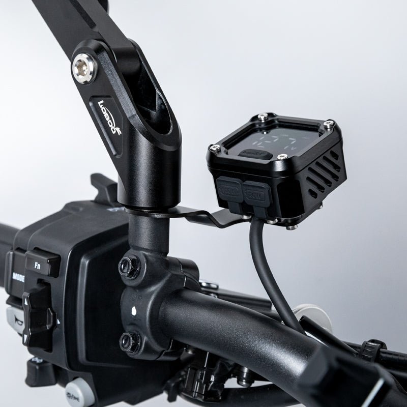 LOBOO C36 Motorcycle Bi-Directional Battery Charger – 100W PD Fast Charge, Real-Time Voltage Display, IP67 Waterproof, Lead-Acid Repair