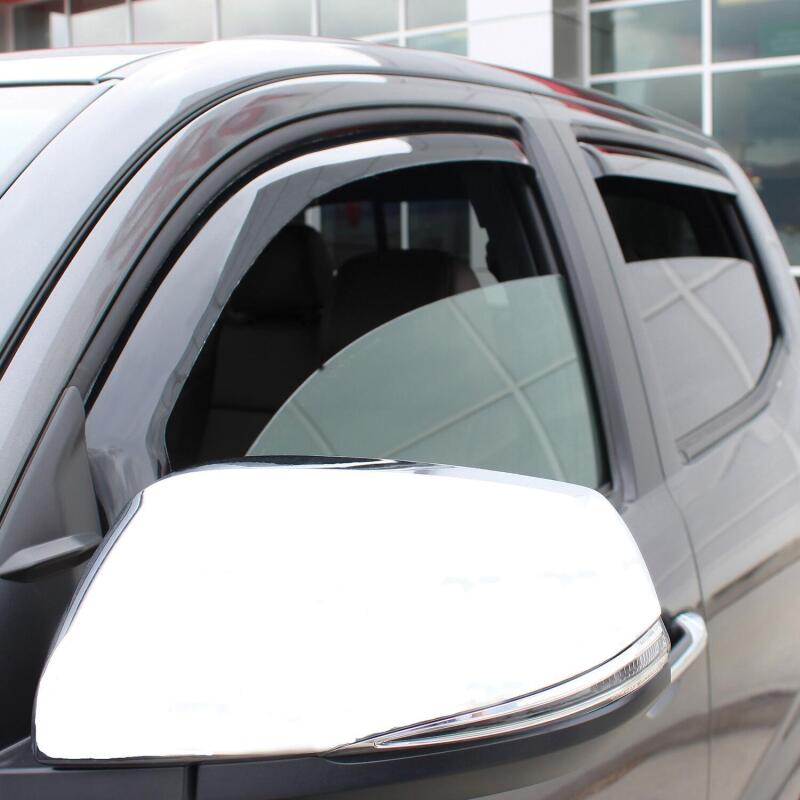 Westin Wade In-Channel Wind Deflectors, 4-Piece, Double Cab, fits Toyota Tacoma
