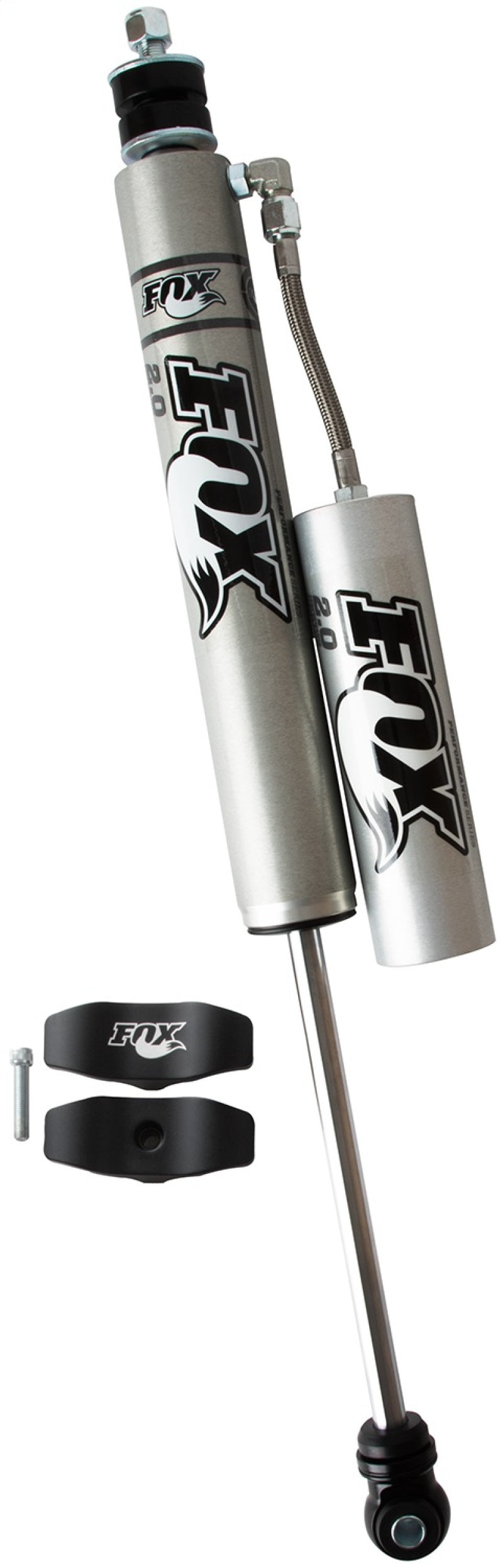 FOX 2.0 Performance Series Remote Reservoir Front Shock (1.5-3.5 in. Lift), fits Jeep Wrangler