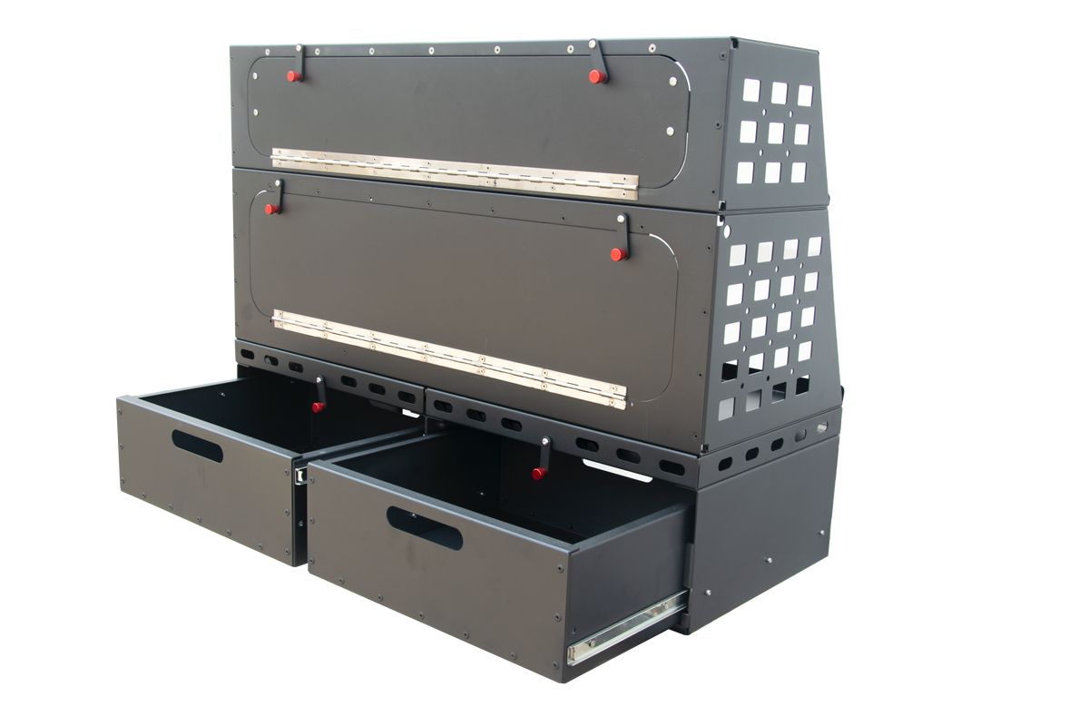 Dirtbox Overland flatbed MOLLE storage box for Chevy, GMC and Ford trucks