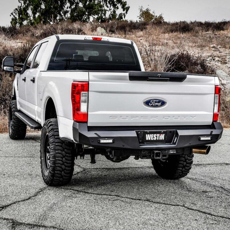Westin Pro-Series Rear Bumper, Textured Black, fits Ford F-250/F-350 Super Duty