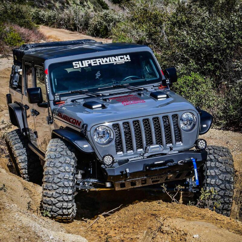 Westin LED Hood Scoops, Textured Black, fits Jeep Wrangler