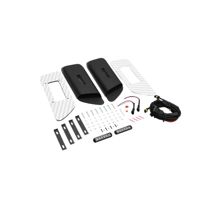 Westin LED Hood Scoops, Textured Black, fits Jeep Wrangler