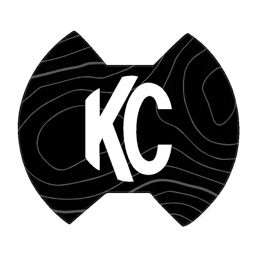 StickerFab KC HiLITES 8" SlimLite LED Cover Topo Overlays - Universal
