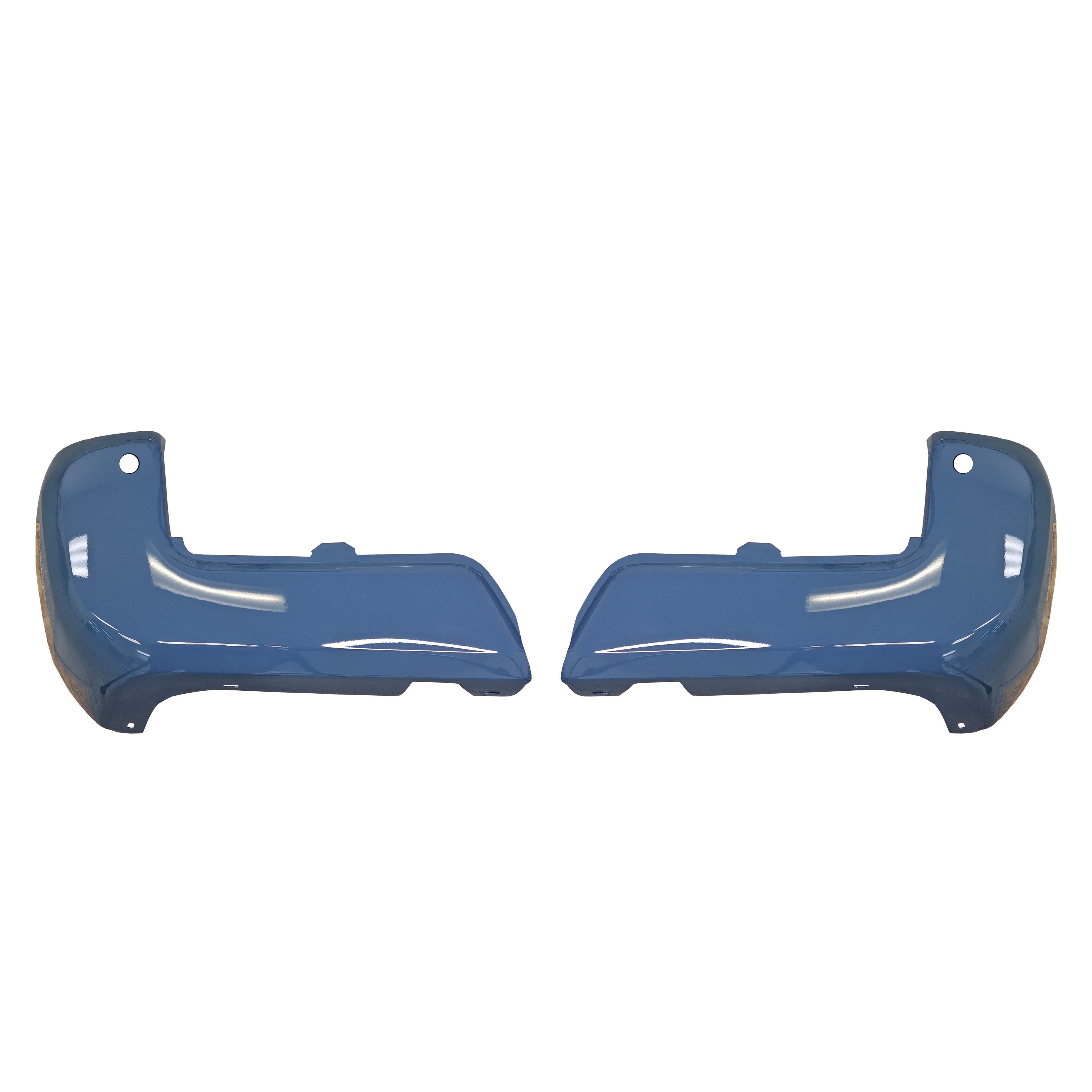 Cavalry Blue rear bumper cover for 2016-2023 Toyota Tacoma, with parking sensor holes