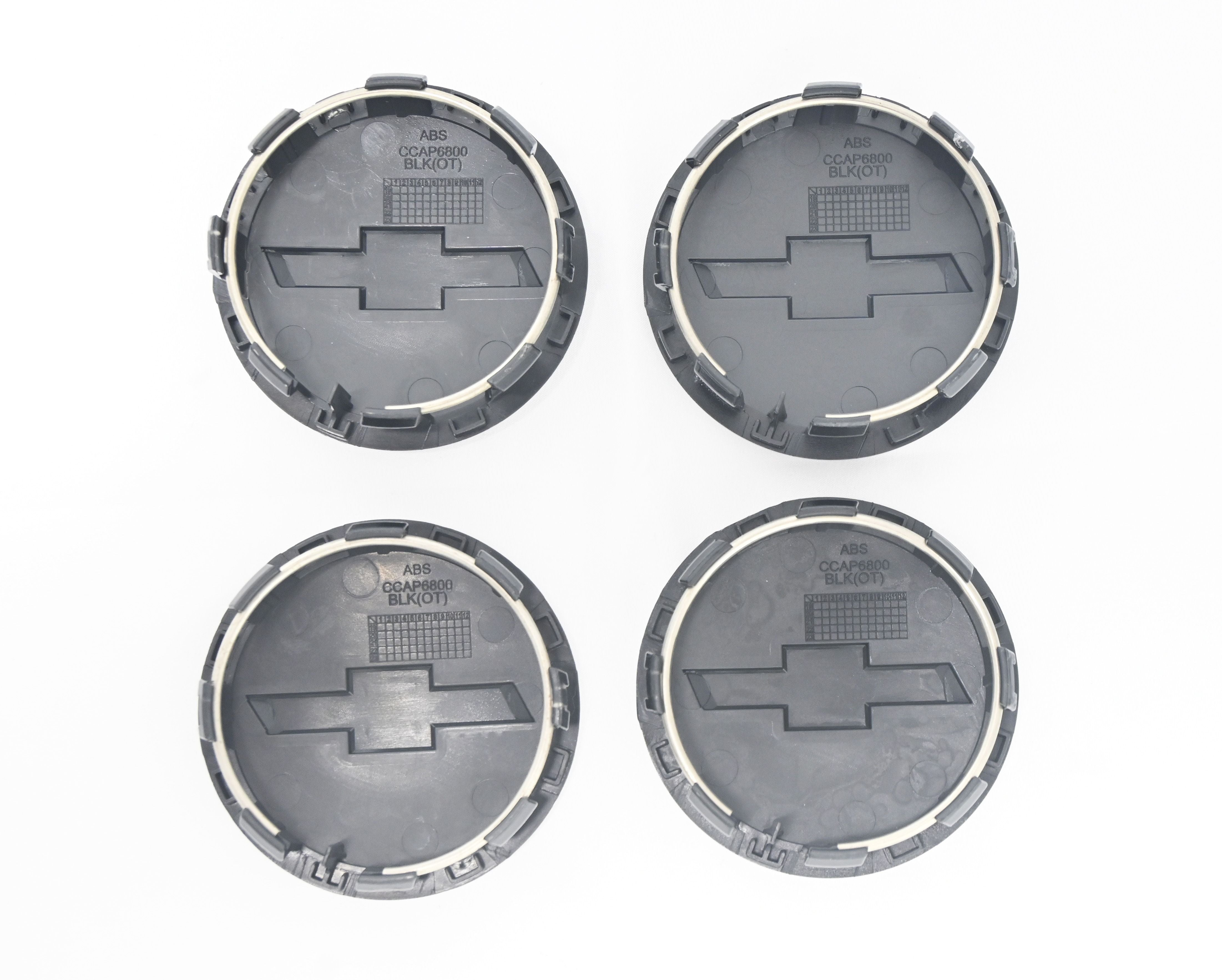 CCAP6800BLK 15-22 Chevrolet Tahoe 4 PCS Gloss Black Replacement Officially Licensed Chevrolet Wheel Cap