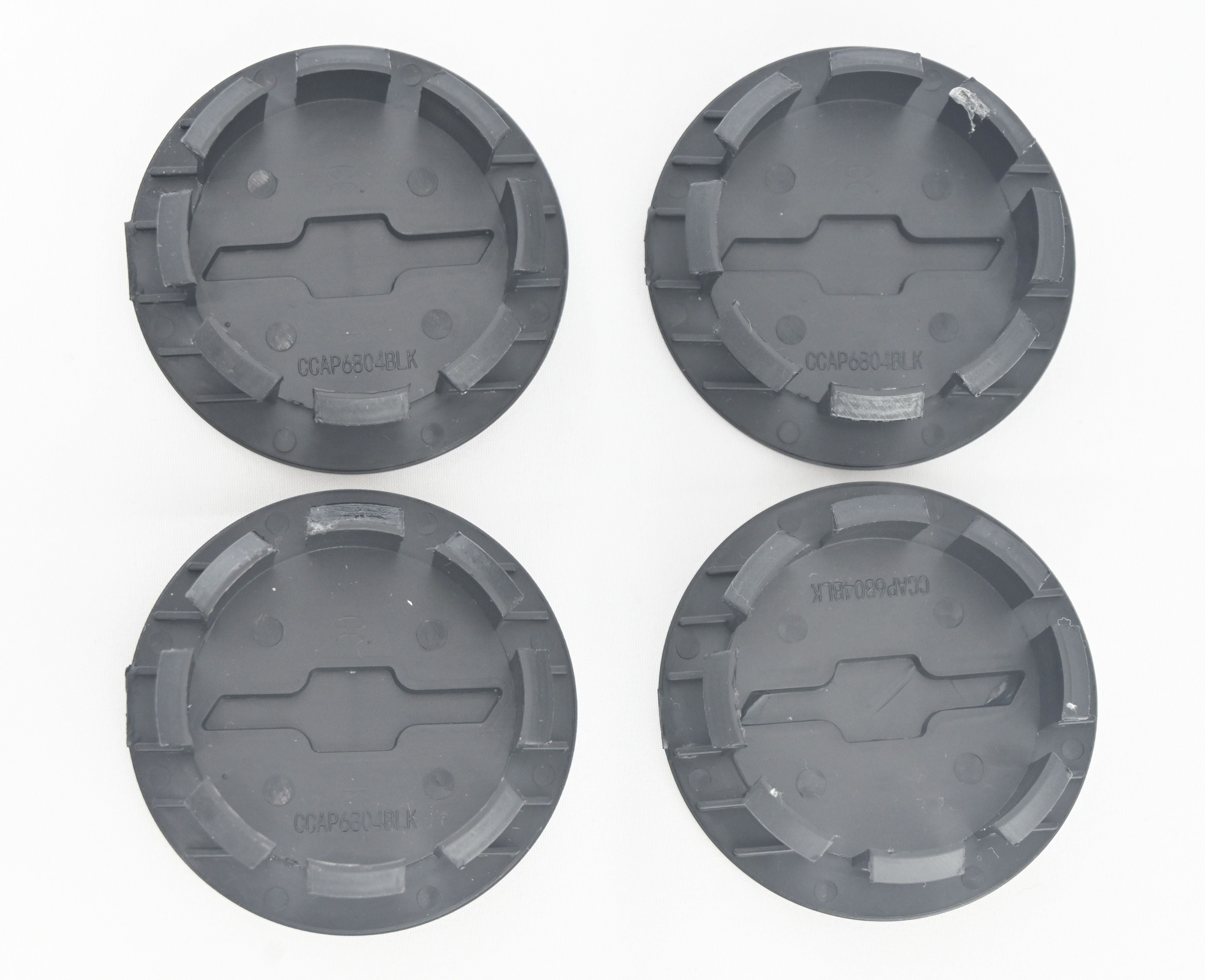 CCAP6804BLK 17-22 Chevrolet Equinox 4 PCS Gloss Black Replacement Officially Licensed Chevrolet Wheel Cap