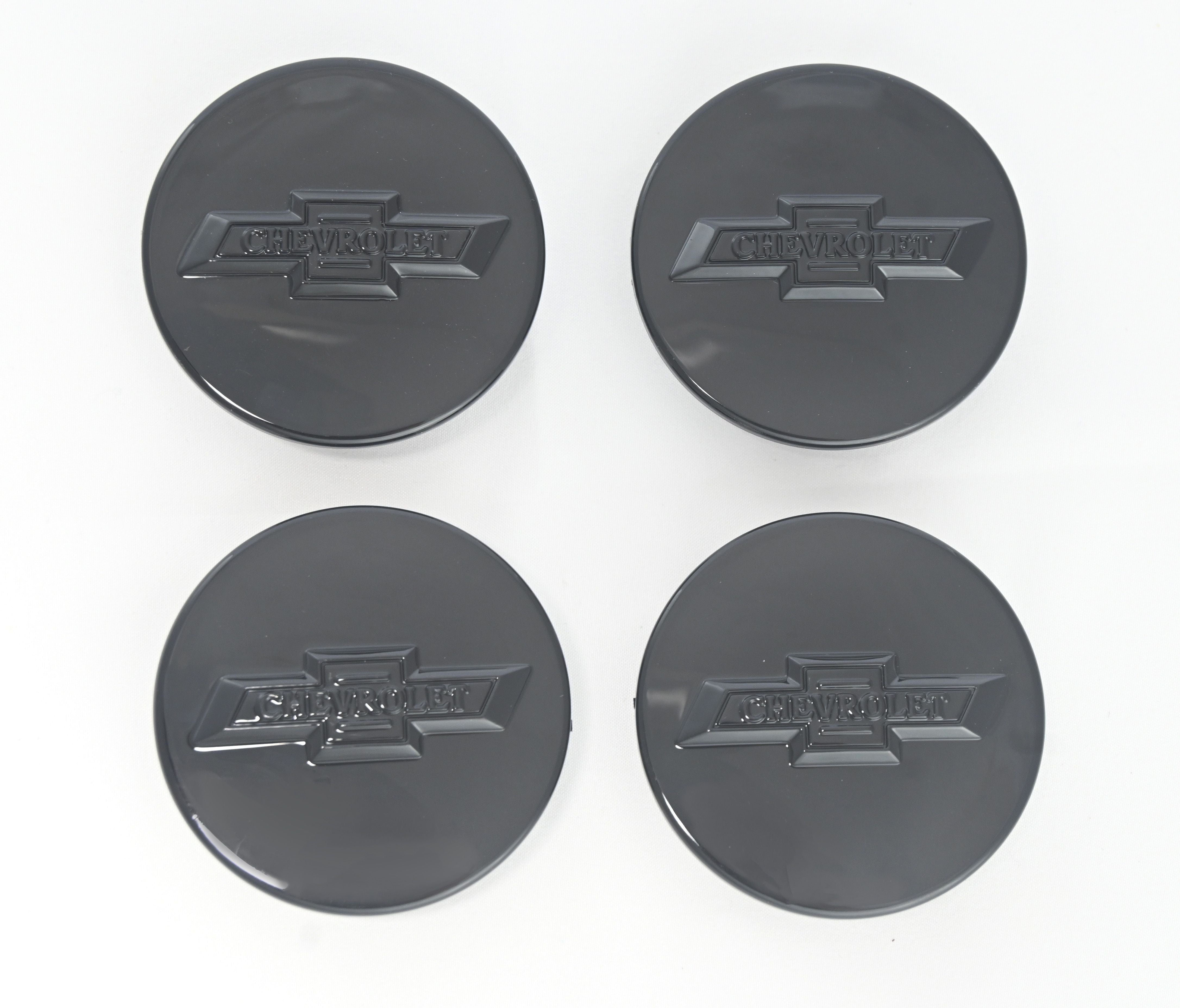 CCAP6804BLK 17-22 Chevrolet Equinox 4 PCS Gloss Black Replacement Officially Licensed Chevrolet Wheel Cap