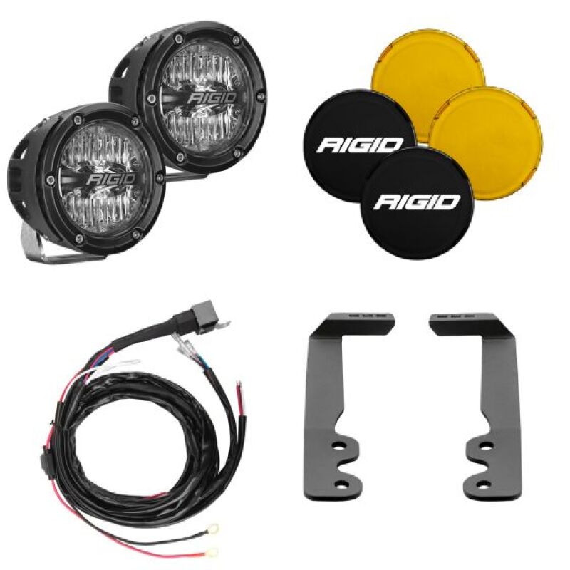 RIGID A-Pillar Lighting Kit with 4 in. 360-Series Drive Lights, fits Toyota Tundra