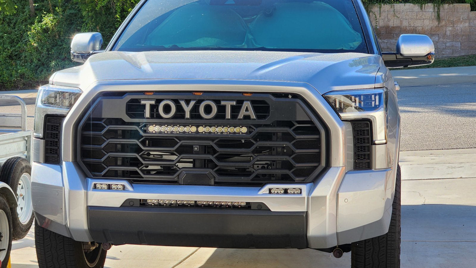 2022-2026 Toyota Tundra Front Grille Surround BumperShellz - Chrome Delete Kit