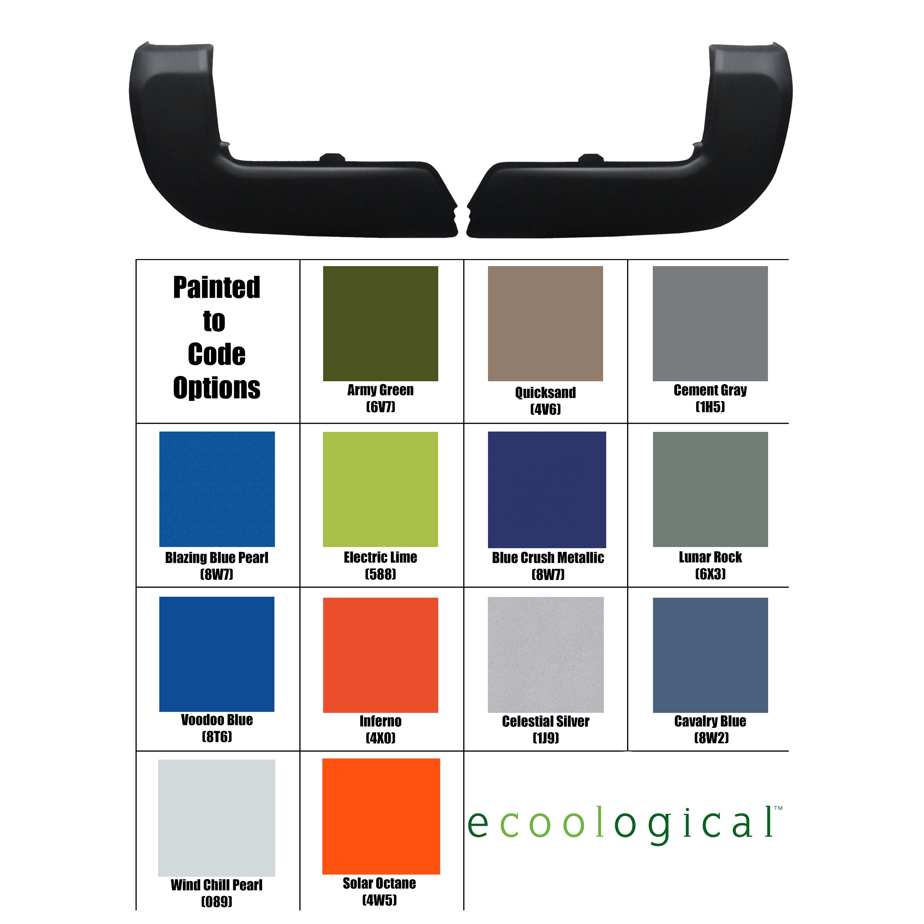 2016-2023 Toyota Tacoma Rear Bumper Covers