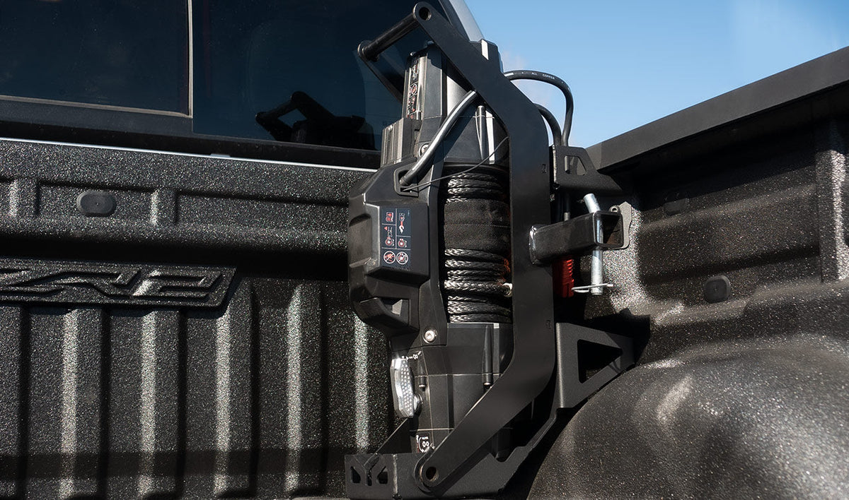 AEV Bed-Mounted Warn Winch Cradle Carrier for 2015-2022 Colorado - image 2
