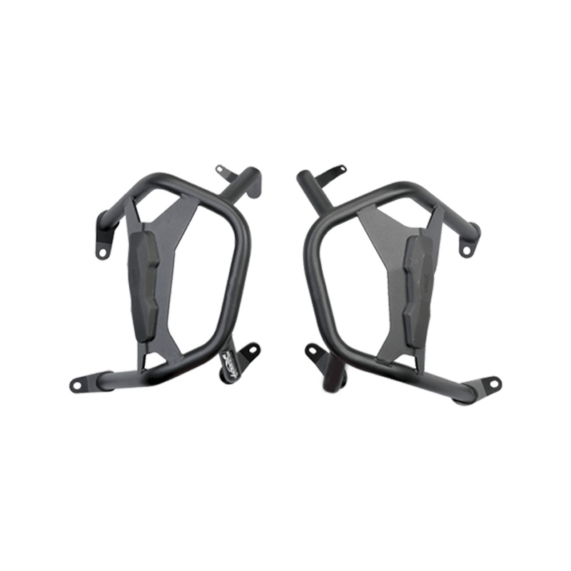 LOBOO Crash Bar for BMW R1300GS – 304 Stainless Steel Upper Protection Bar with Auxiliary Light Mount, Silver or Black Finish