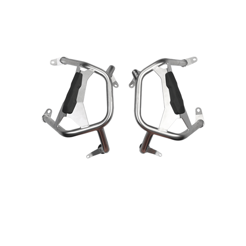 LOBOO Crash Bar for BMW R1300GS – 304 Stainless Steel Upper Protection Bar with Auxiliary Light Mount, Silver or Black Finish