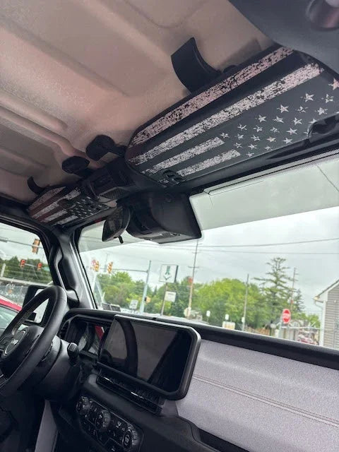 Freedom Series Sun Visor Overlays (Printed Series) - 2018+ Jeep Wrangler JL / Jeep Gladiator JT