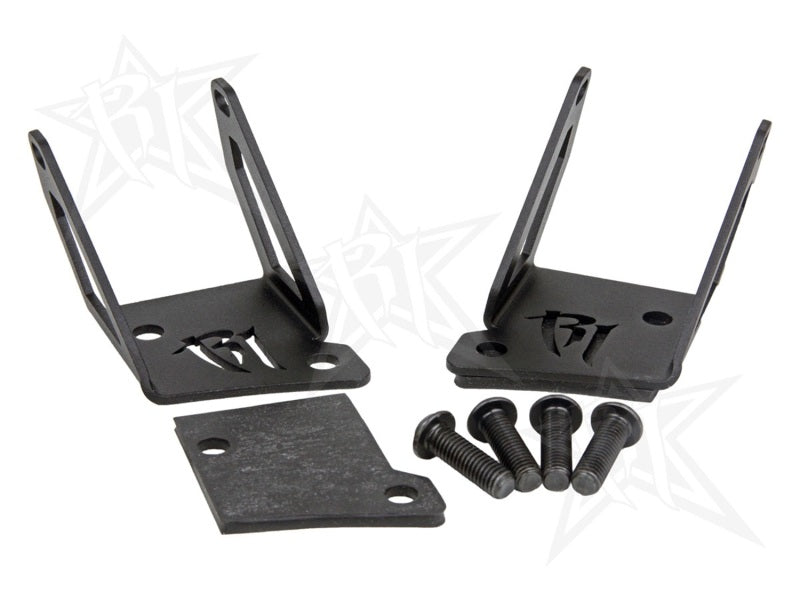 RIGID A-Pillar Light Mount Kit for Dually/D2 Lights, fits Jeep Wrangler