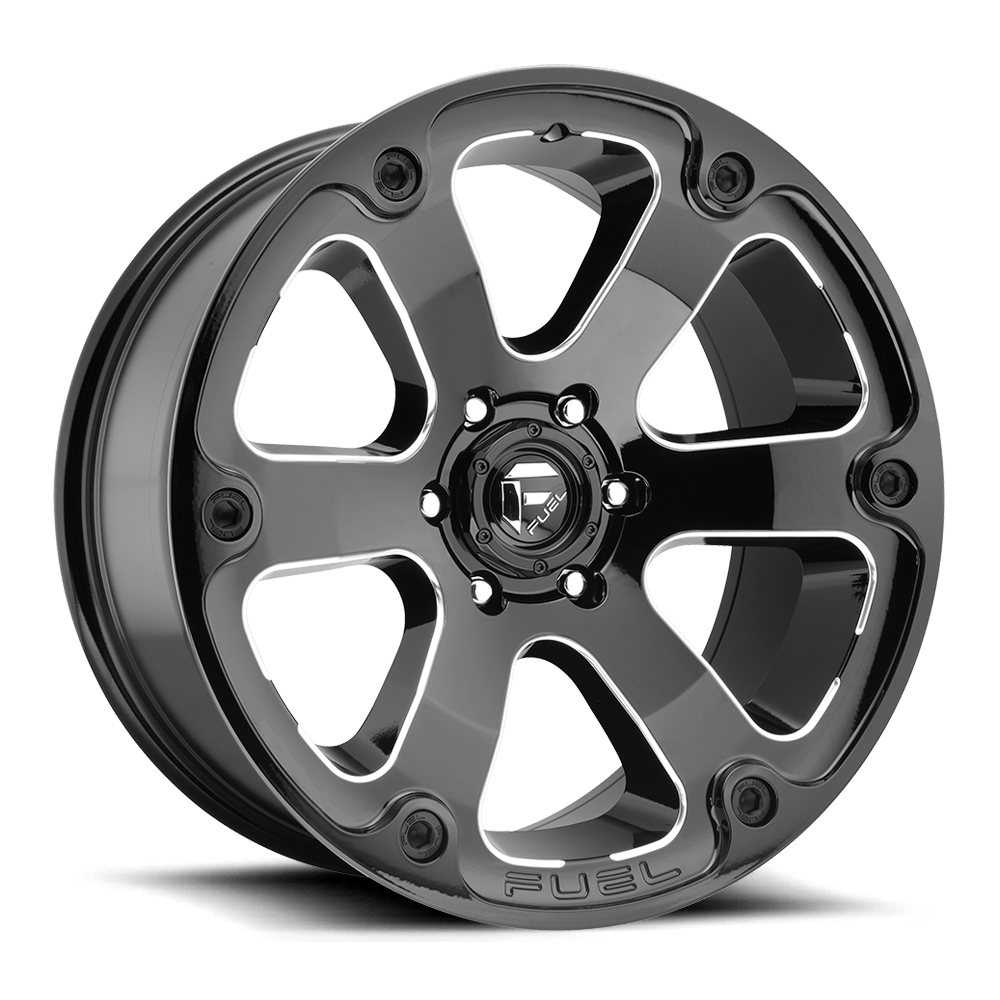 Fuel Beast D564 Gloss Black Milled wheel, universal fit