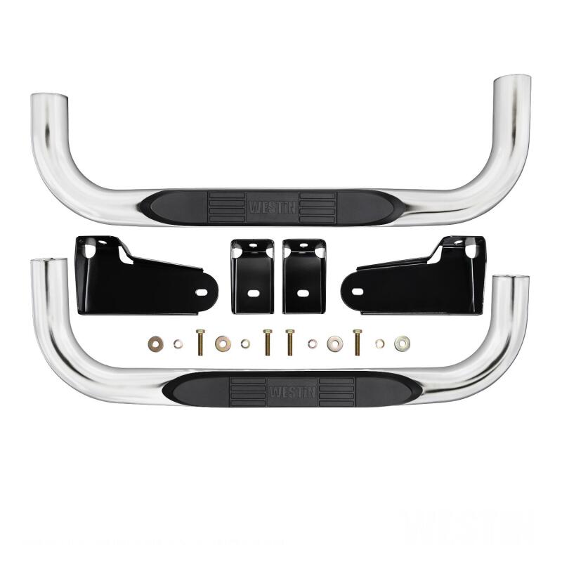 Westin E-Series 3 Nerf Step Bars, Regular Cab, fits Chevy Silverado 1500