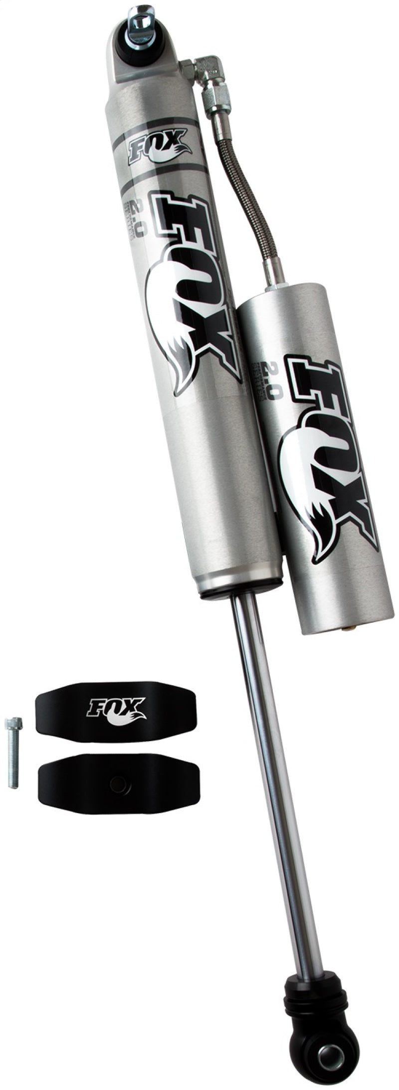 FOX 2.0 Performance Series Remote Reservoir Rear Shock (1.5-3.5 in. Lift), fits Jeep Wrangler