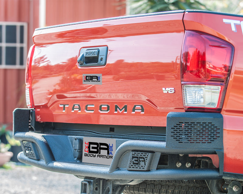 Body Armor 4x4 Desert Series Rear Bumper, fits Toyota Tacoma