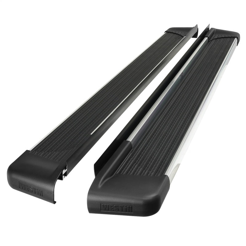 Westin SG6 Polished Aluminum Running Boards, 74.25 in., fits Ram 1500