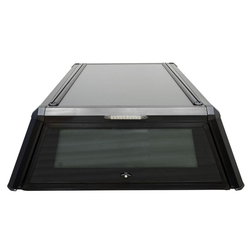 Westin EXP Truck Cap with Solid Front Glass, Matte Black, fits Toyota Tacoma
