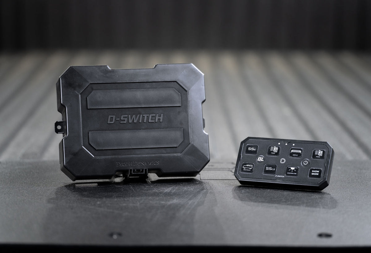 Diode Dynamics D-Switch 8-channel switch panel for trucks and SUVs – installed