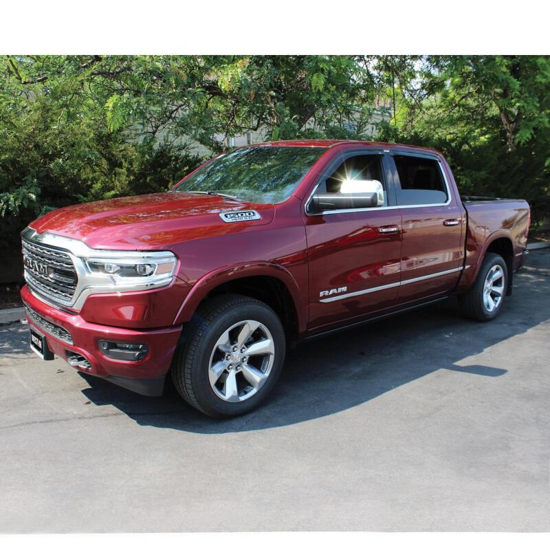 Westin Slim Tape-On Wind Deflectors, 4-Piece, Smoke, fits Ram 1500