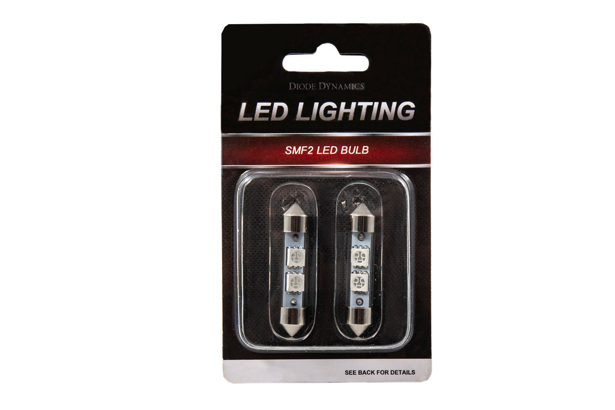 Diode Dynamics 39mm SMF2 LED bulbs for trucks and SUVs – packaging