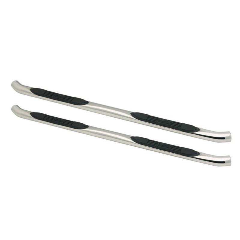 Westin E-Series 3 Round Nerf Step Bars, Double Cab, fits Toyota Tundra