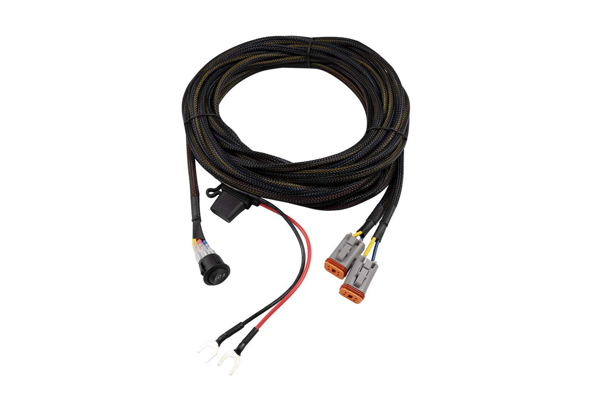 Diode Dynamics Light Duty Dual Output 4-pin Wiring Harness for trucks and SUVs