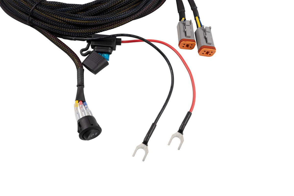 Diode Dynamics Light Duty Dual Output 4-pin Wiring Harness for trucks and SUVs