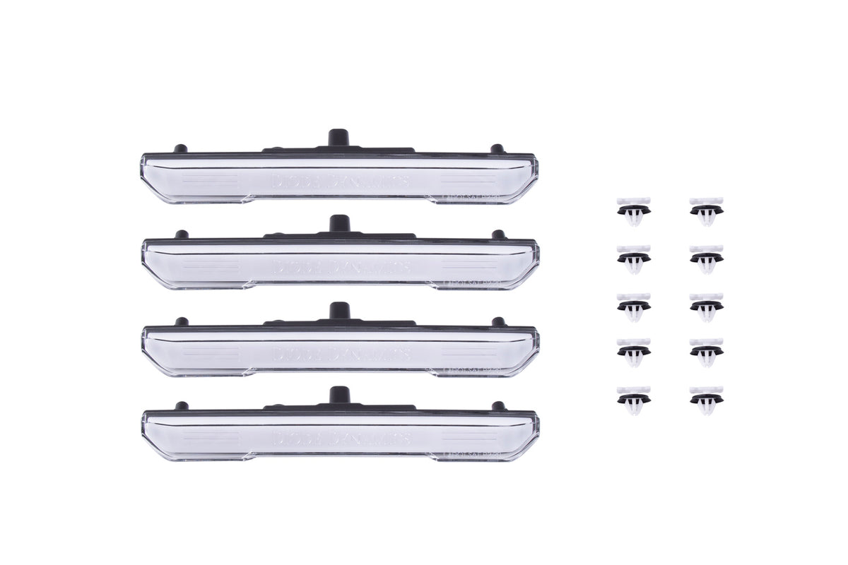 Diode Dynamics LED sidemarkers for GMC Canyon and Sierra HD – kit contents