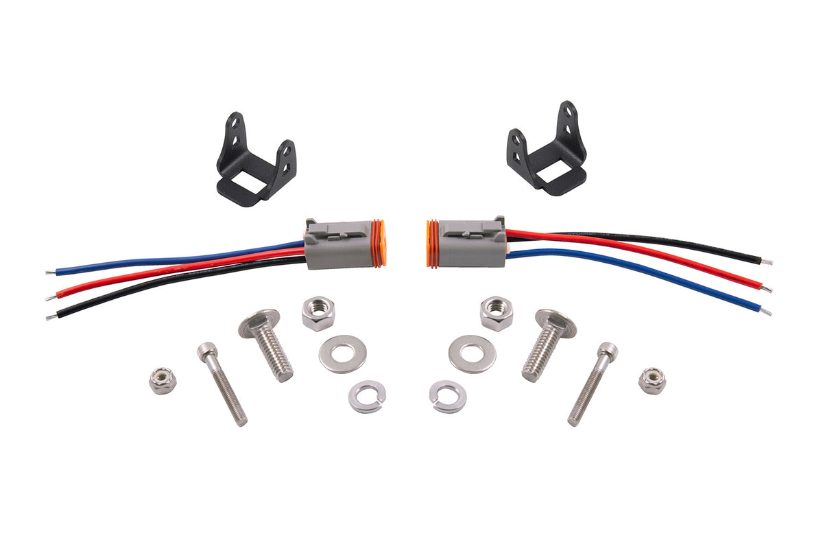 Diode Dynamics C2 1.0 Universal Bracket Kit for trucks and SUVs – kit contents