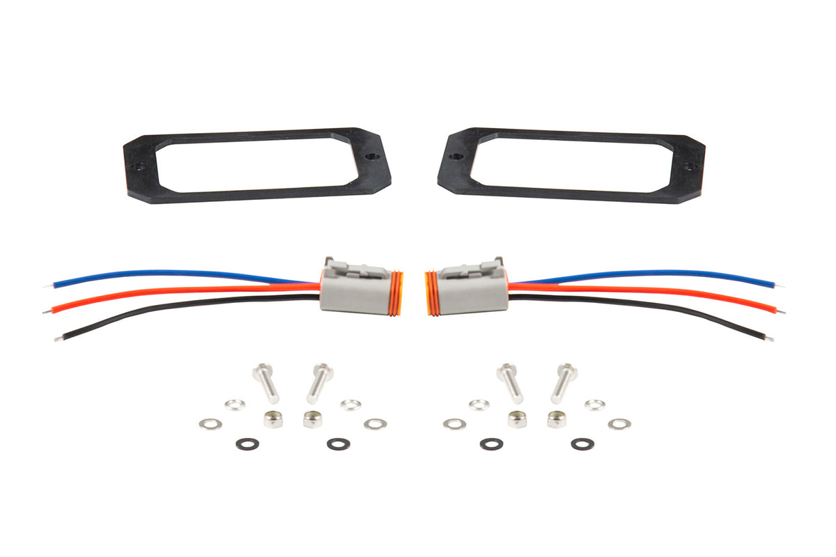Diode Dynamics C2 1.0 Flush Mount Mounting Kit for trucks and SUVs – kit contents