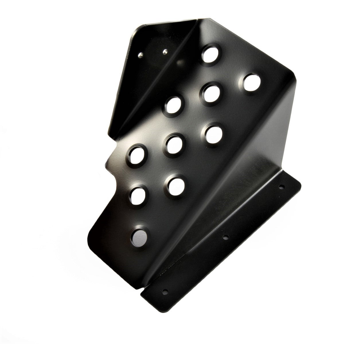 Black metal dead pedal with holes for Jeep Wrangler TJ LJ driver side vehicle accessory