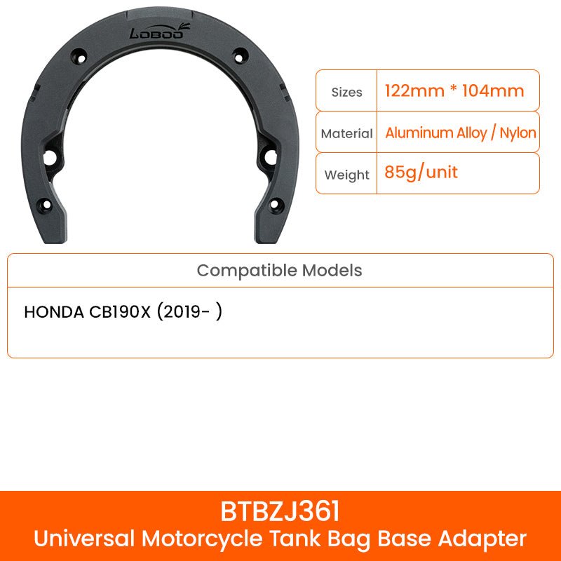 LOBOO Magnetic Motorcycle Tank Bag(4.5-6.5L) – Expandable, Quick Release, Universal Fit