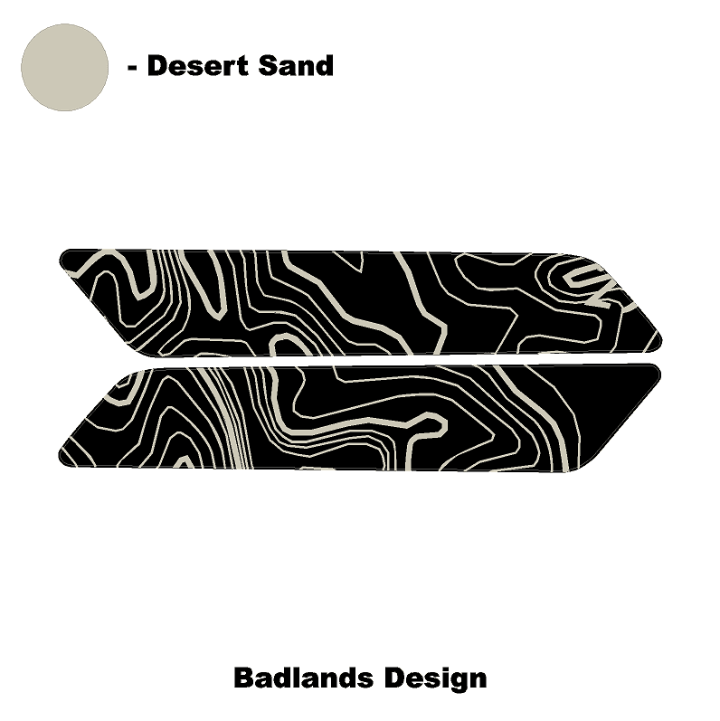 Topo Interior Rear Door Grab Handle Overlay Kit (Printed Series) - 2021+ Bronco 4 Door