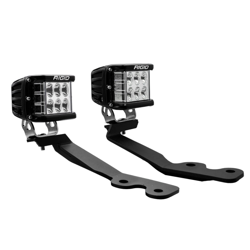 RIGID A-Pillar Lighting Kit with D-SS Series Drive Lights, fits Toyota Tundra