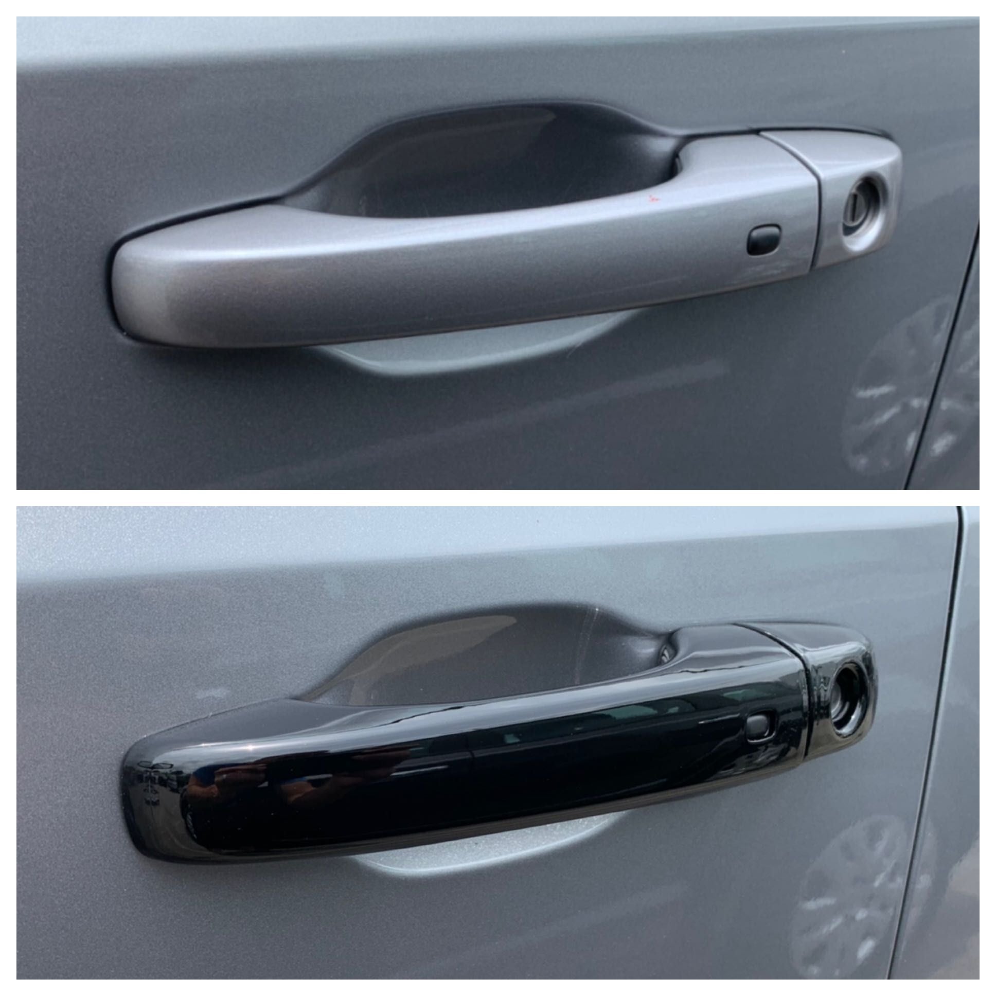 DH6185BLK 13-20 Dodge Journey W/ Smart Key 8 PCS Gloss Black Snap-on W/Tape Door Handle Cover