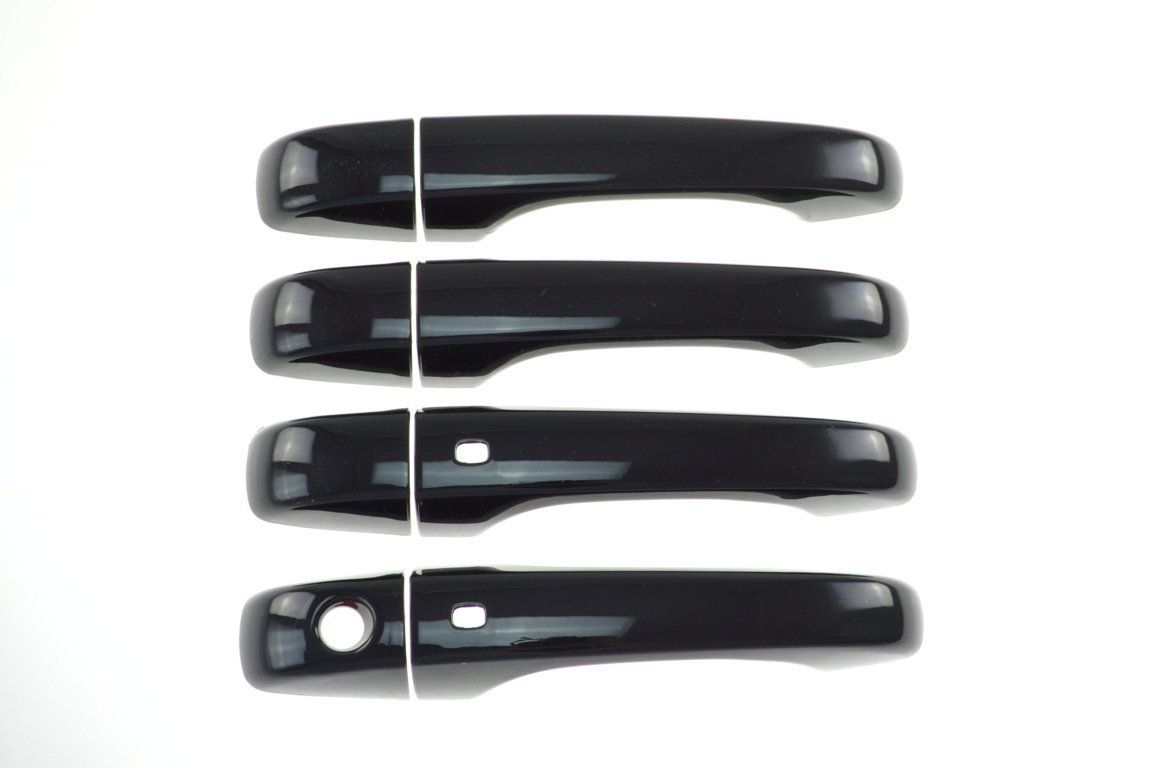 DH6185BLK 13-20 Dodge Journey W/ Smart Key 8 PCS Gloss Black Snap-on W/Tape Door Handle Cover