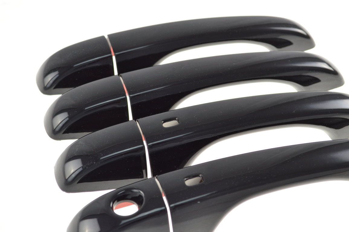 DH6185BLK 11-22 Chrysler 300 W/ Smart Key 8 PCS Gloss Black Snap-on W/Tape Door Handle Cover
