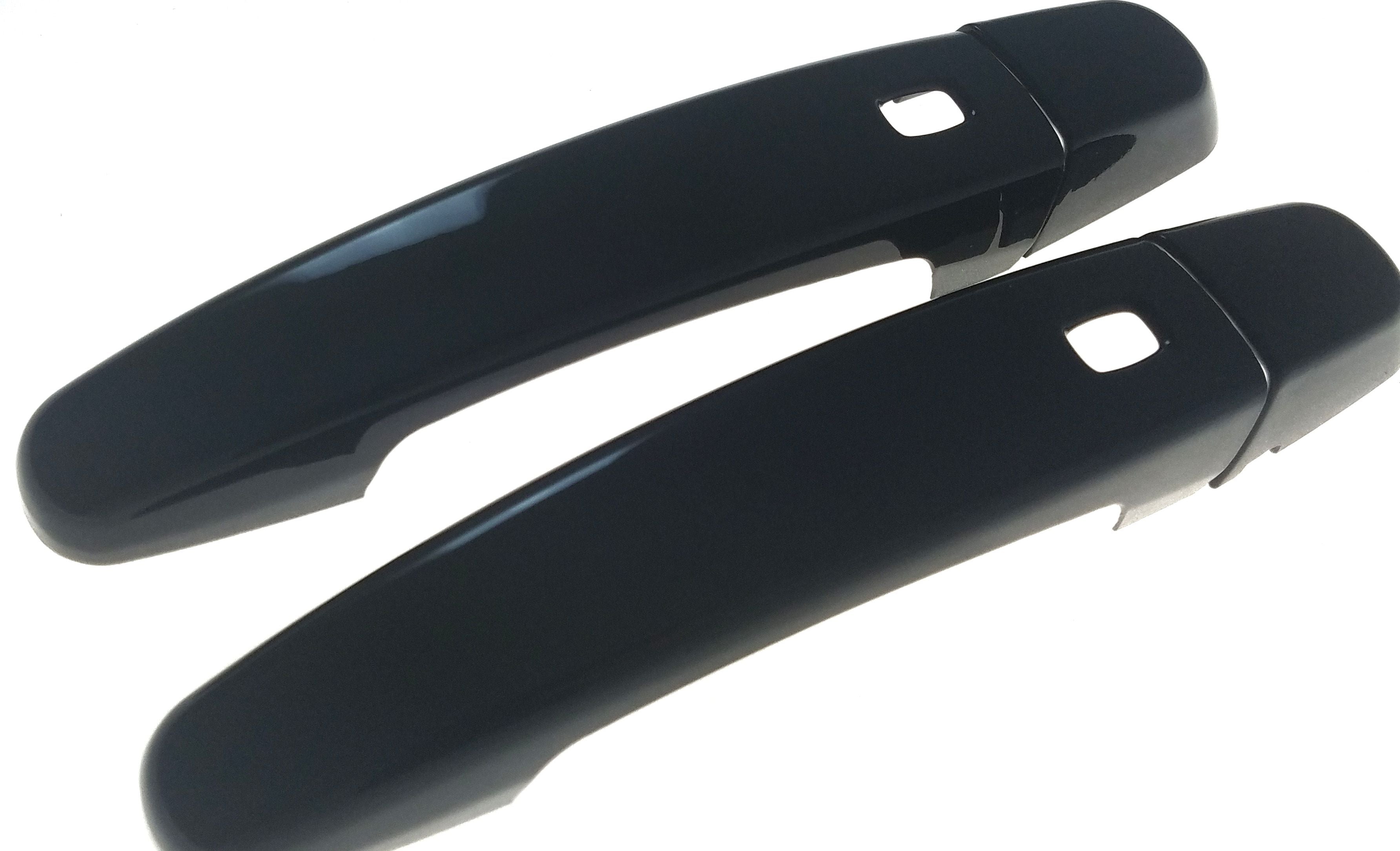 DH6213BLK 16-22 Chevrolet Camaro W/ Smart Key 2 PCS Gloss Black Snap-on W/Tape Door Handle Cover