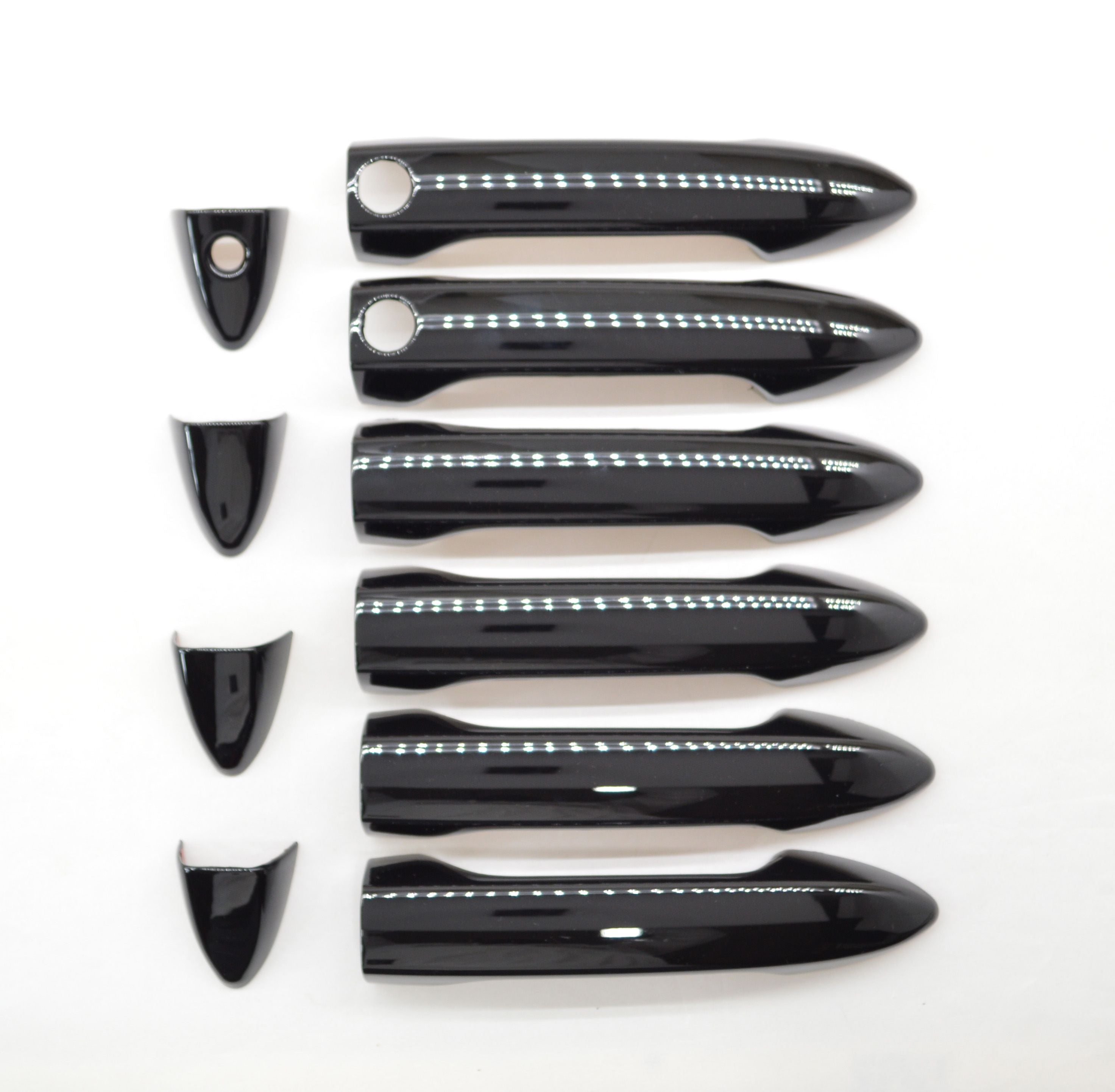 DH6230BLK  17-22 Honda Clarity W/ Smart Key 10 PCS Gloss Black Snap-on W/Tape Door Handle Cover