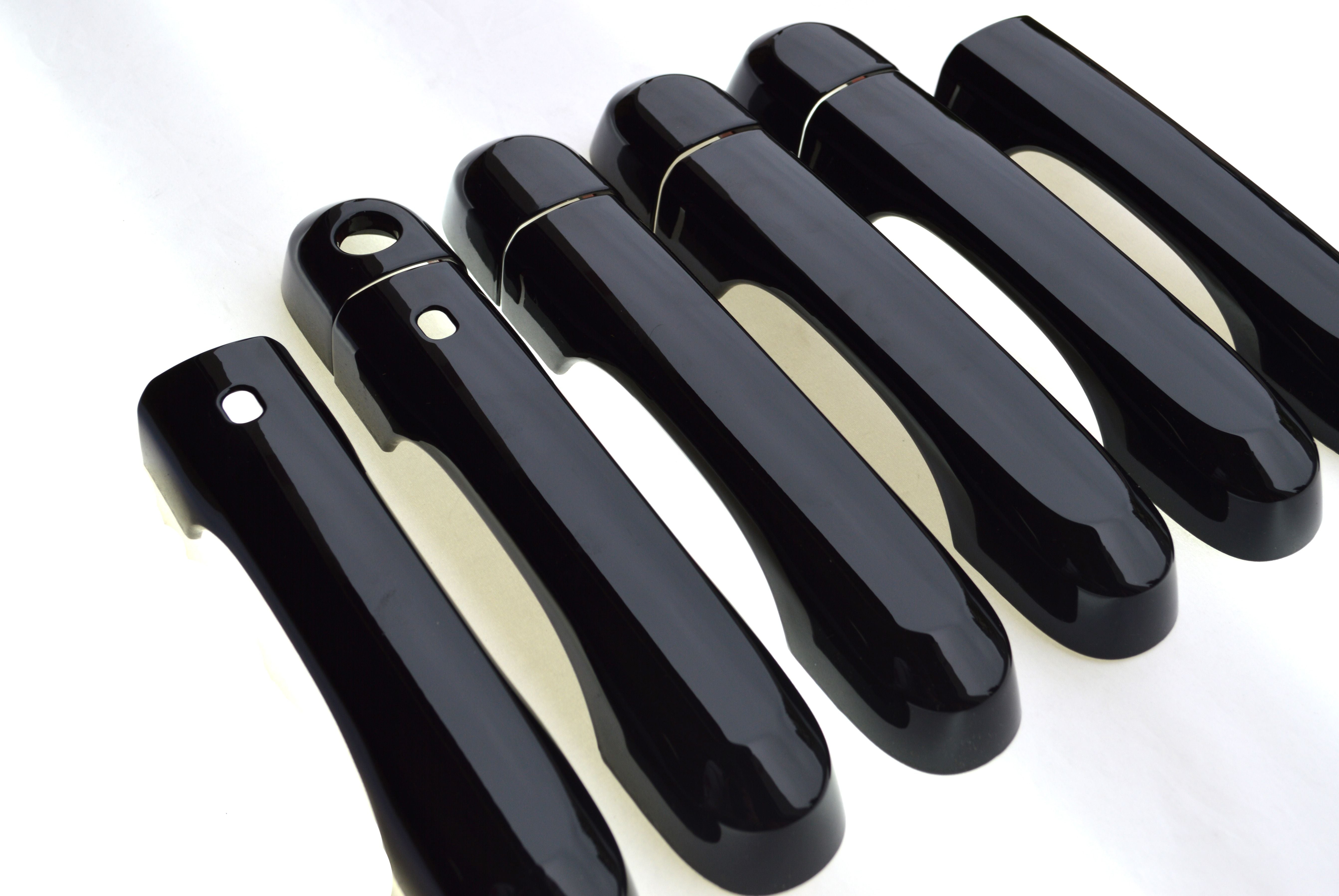 DH6272BLK 15-22 Jeep Renegade W/ or W/O Smart Key 10 PCS Gloss Black Tape-on Door Handle Cover