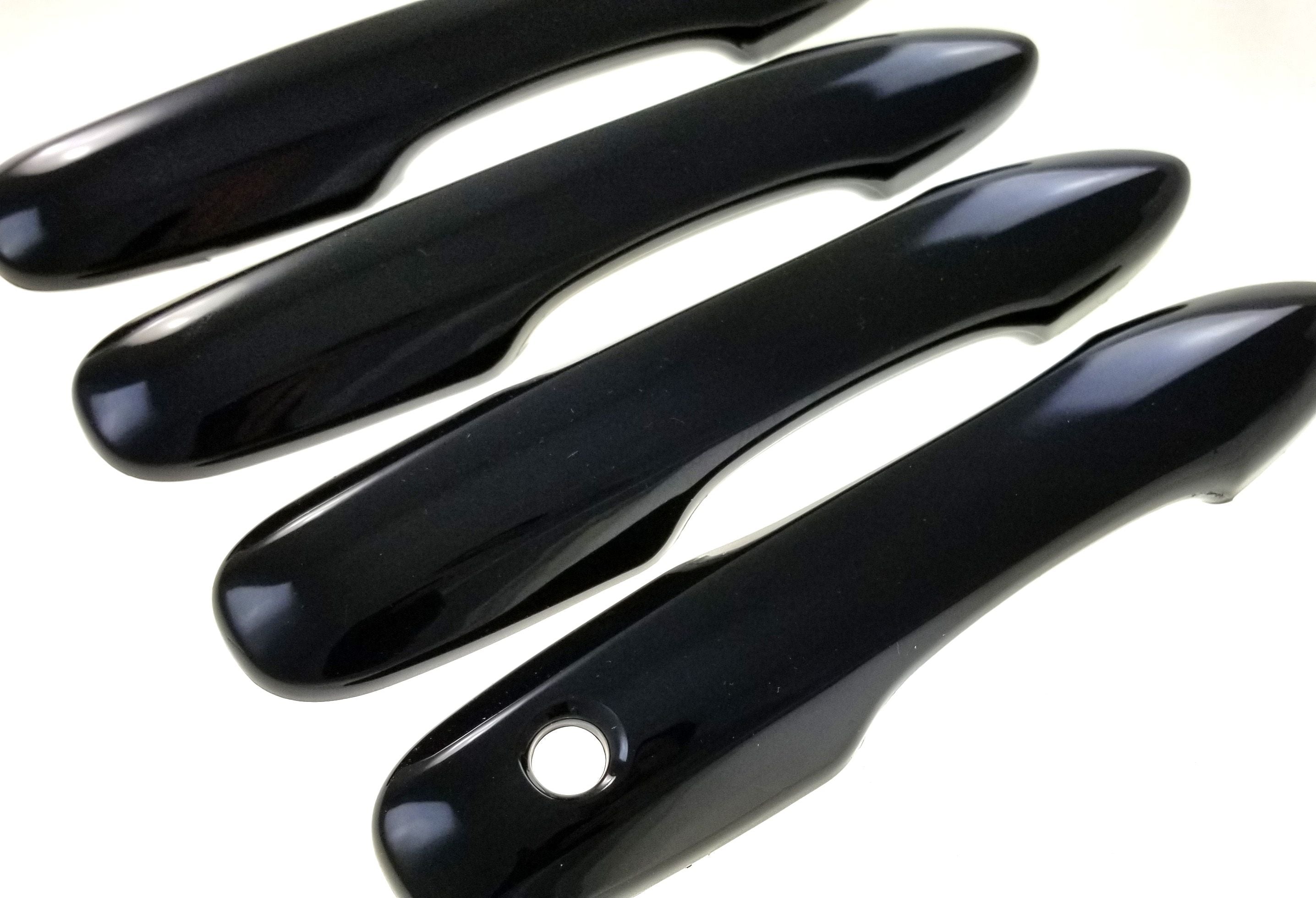 DH6284BLK 19-22 Toyota Avalon Works over Keyless Sensors 4 PCS Gloss Black Snap-on W/Tape Door Handle Cover
