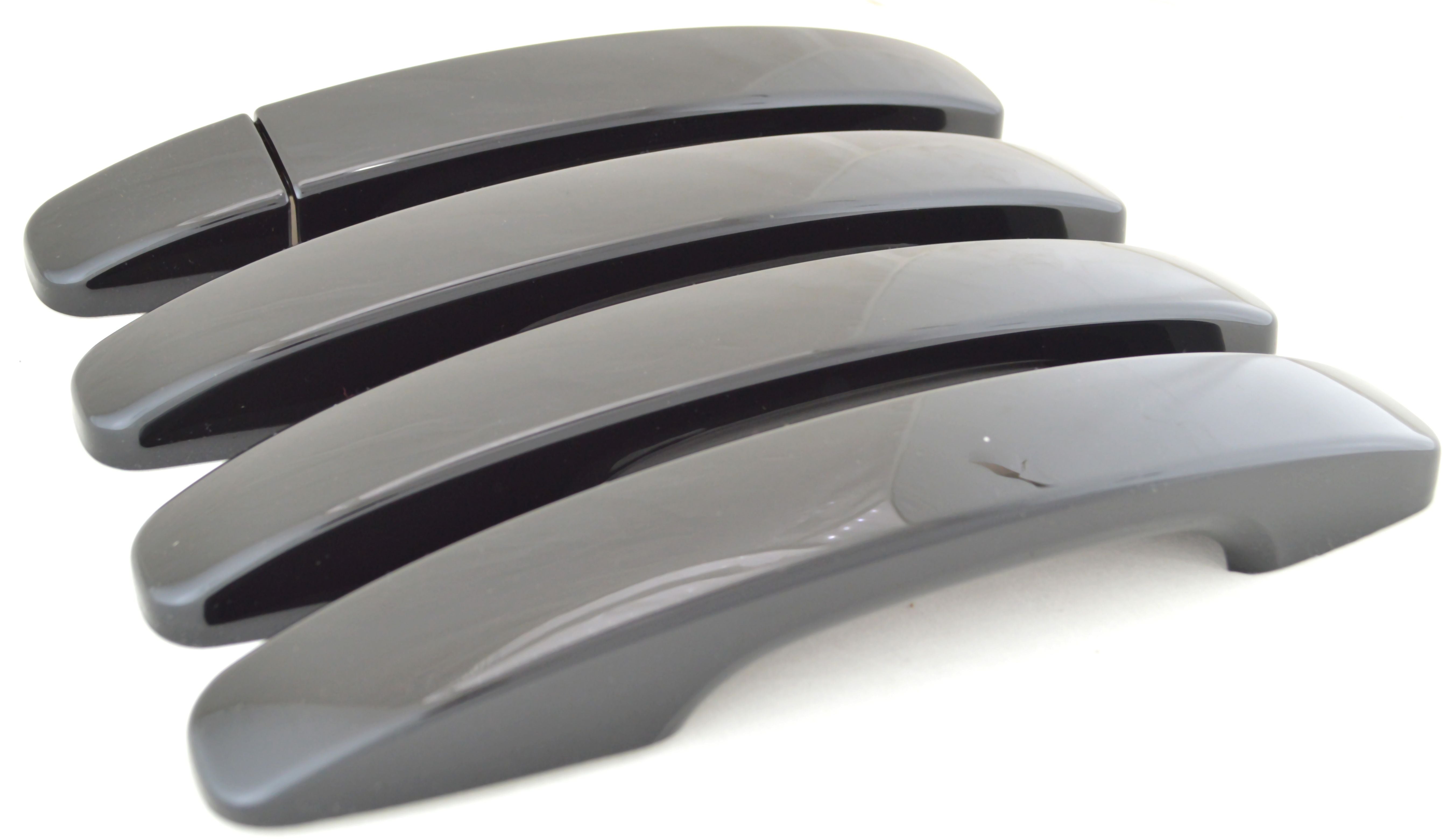 DH6290BLK 20-21 Kia Soul EV No Smart Key 5 PCS Gloss Black Snap-on W/Tape Door Handle Cover