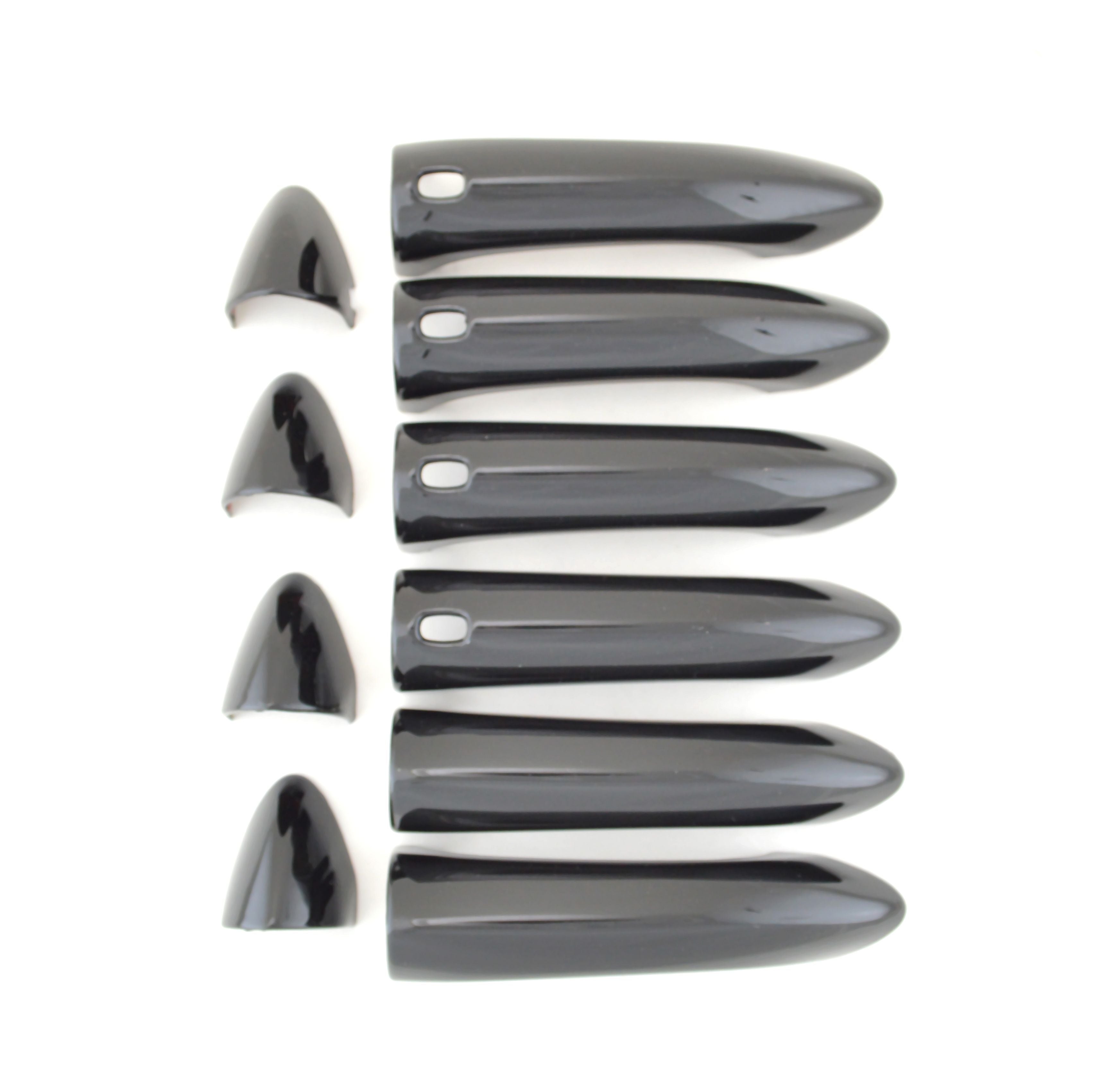 DH6302BLK 2022 Chevrolet Bolt EUV/Bolt EV W/ Smart Key 10 PCS Gloss Black Snap-on W/Tape Door Handle Cover