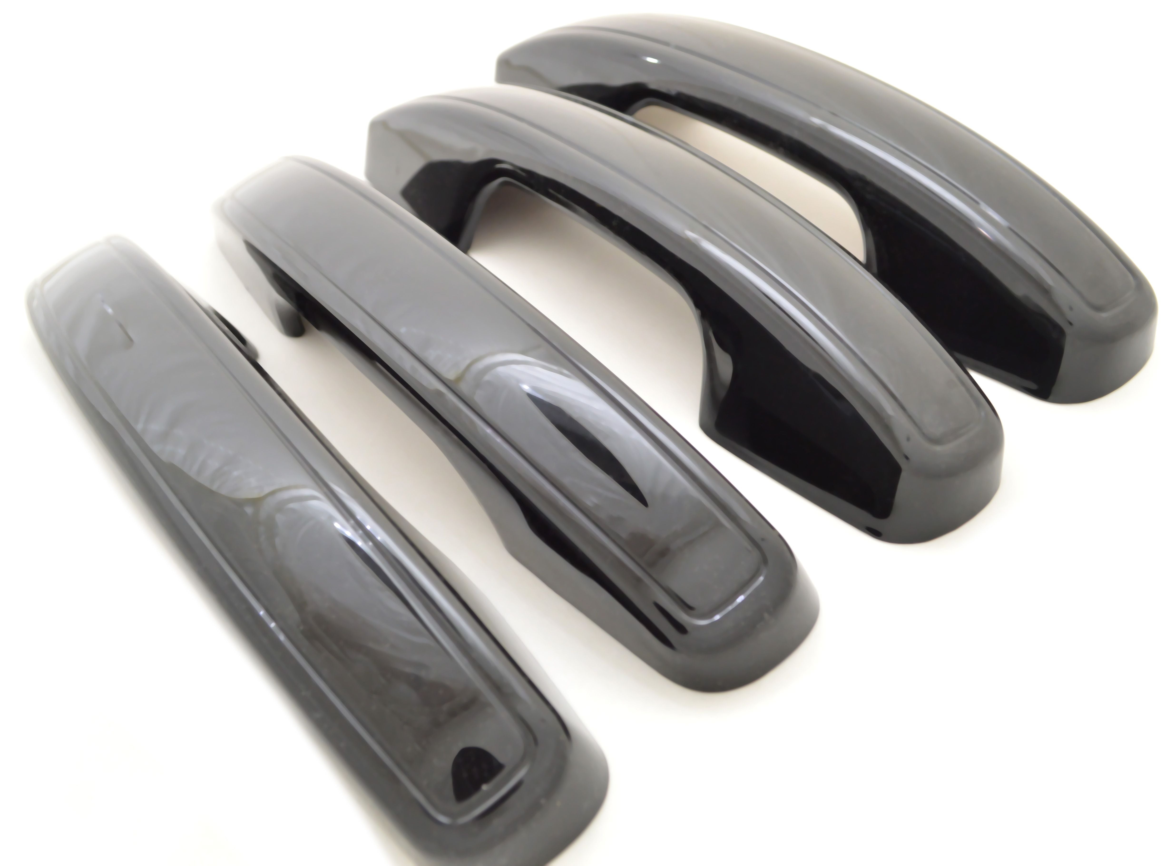 DH6303BLK 18-22 Ford Expedition Works over Keyless Sensors 4 PCS Gloss Black Snap-on W/Tape Door Handle Cover